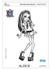 Monster High boyama sayfaları